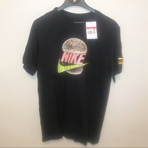 Nike Other - Nike The Nike Tee Hamburger Logo Black Short Sleeve T-shirt